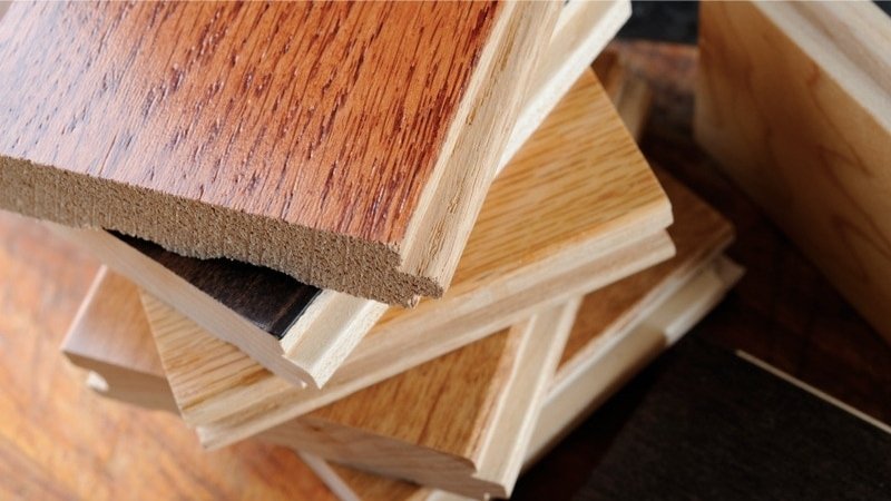 Composition of engineered hardwood