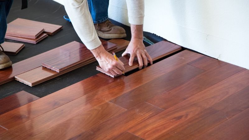Floating Method of installing engineered hardwood floors