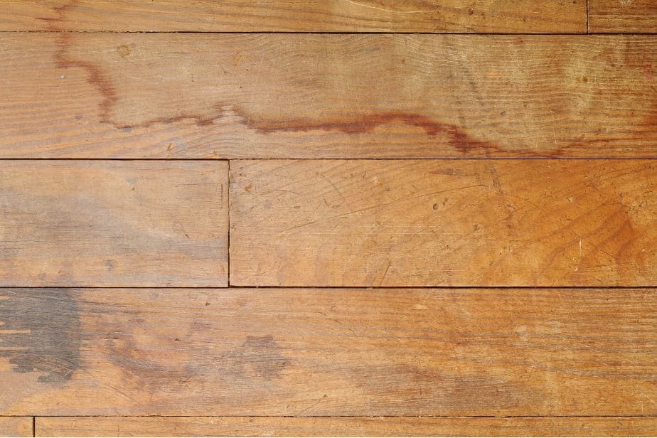 Damaged engineered hardwood flooring